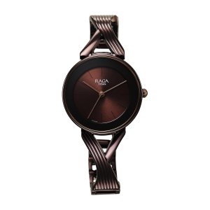 Titan Raga Chic Quartz Analog Brown Dial Metal Strap Watch for Women-2698QM01/NT2698QM01