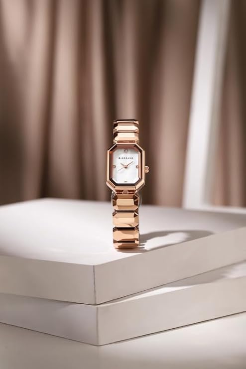 Giordano Stylish Analog Watch for Women with Octagonal Dial, Crystal Hour Markers and Bracelet Style Strap - Image 5