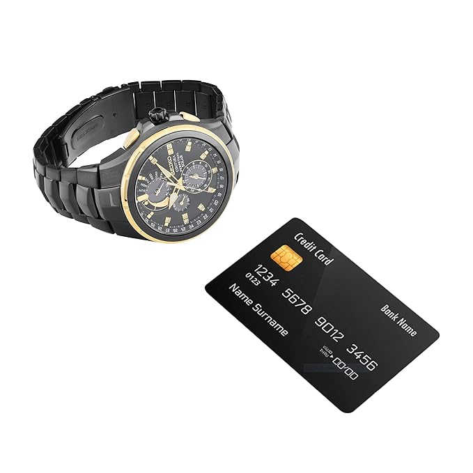 Seiko Analog Black Dial Men's Watch-SSC573P1 Stainless Steel, Black Strap - Image 5